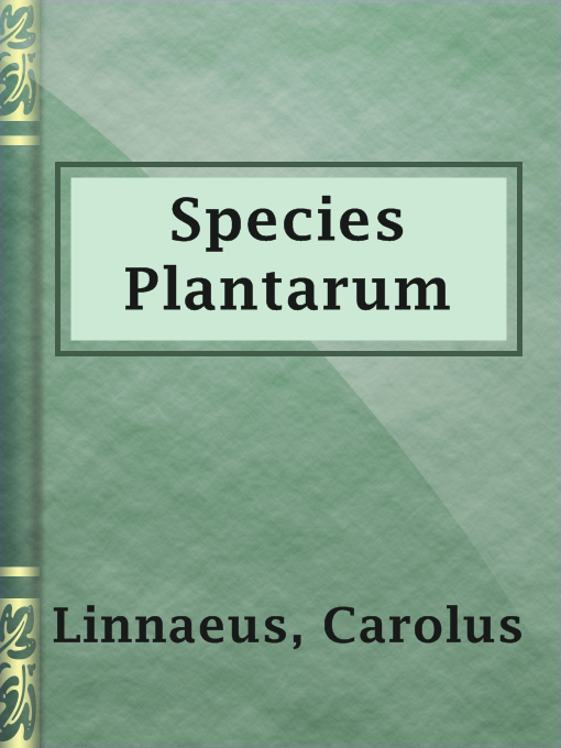 Cover image for Species Plantarum